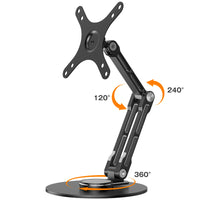 Adjustable VESA Mount Monitor Stand for 12-22 Inch Screens with 360 Degree Rotation