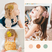 20/40Pcs Sweet Random Candy Color Bow Hair Clip Set for Baby Girls Cute Ribbon Hairpin Kids Headwear Kids Hair Accessories Gifts - Buy online at  Vibe In Cart.