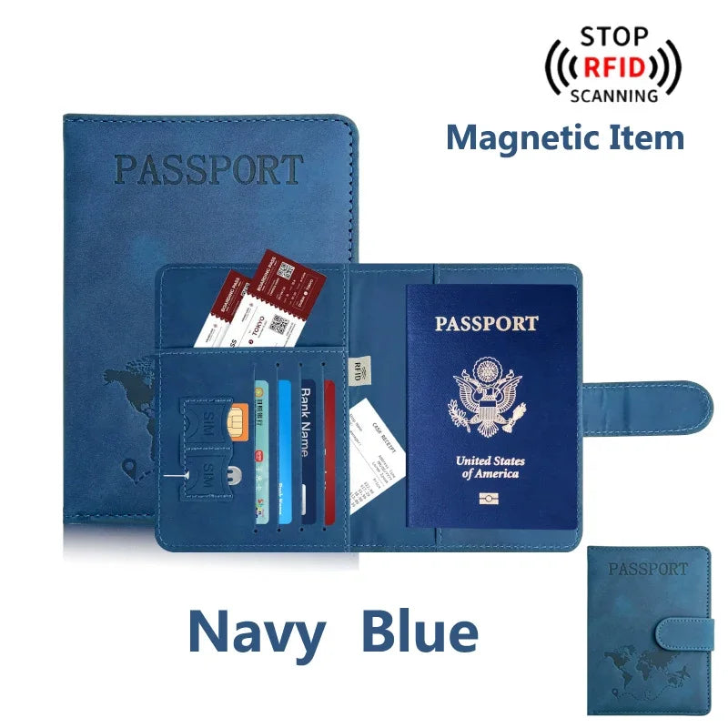 Travel Passport Holder in PU Material for Men and Women