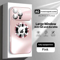 Matte Metallic Protective Phone Case with Magnetic and Camera Protection