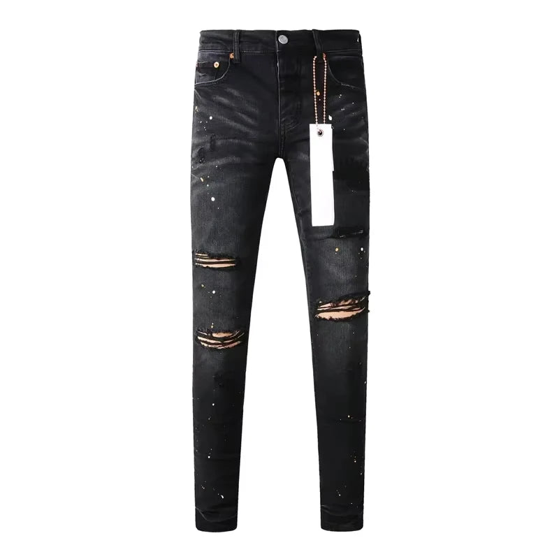 Men Jeans American High Street Black Pleated Basic Model New Fashion Trend High Quality Jeans - Buy online at  Vibe In Cart.