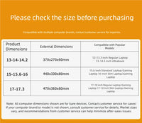 Unisex Zipper Canvas Laptop Briefcase for 13.3-17 Inch Laptops