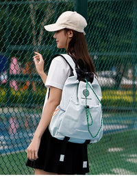 Lightweight Nylon Drawstring Racket Bag for Tennis and Badminton