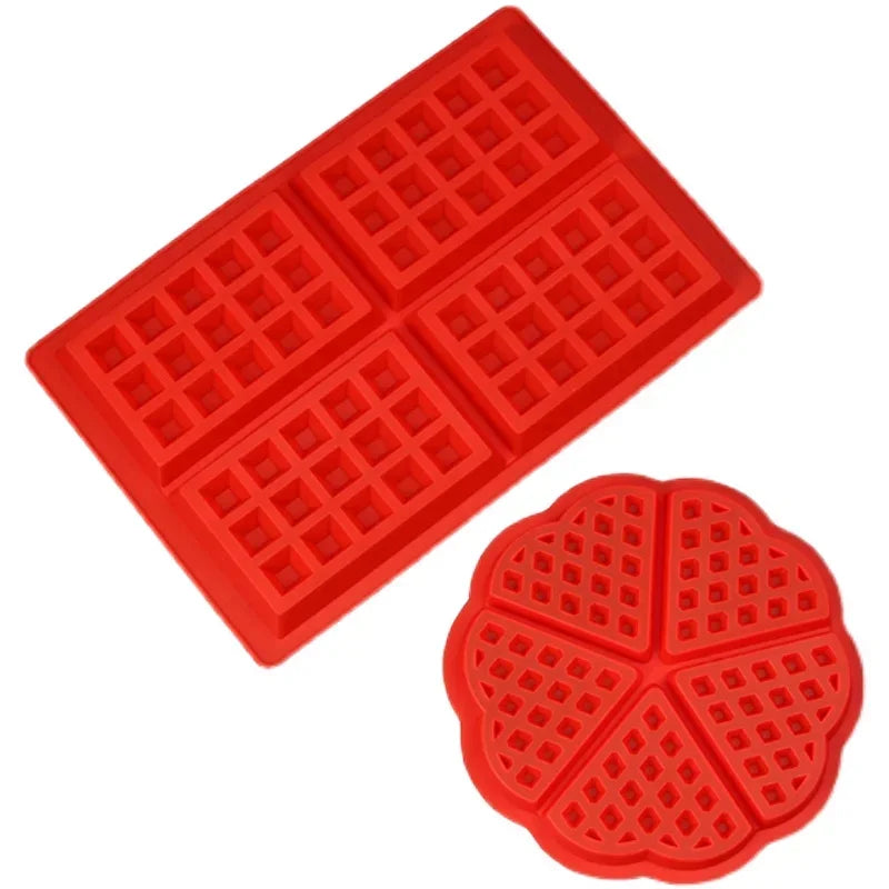 Food Grade Silicone Waffle Mold DIY Cake Mould Non-stick Silicone Baking Mold Set Kitchen Bakeware Waffle Maker - Buy online at  Vibe In Cart.