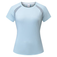 Women's Polyester Short Sleeve Quick Dry Sports T-Shirt