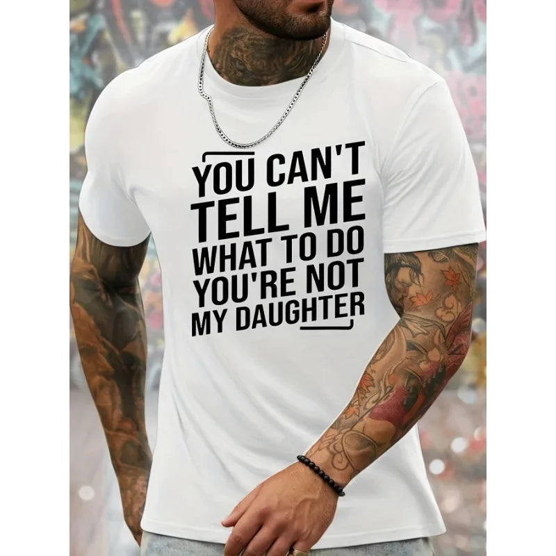 Men's fashion trend round neck T-shirt with interesting English printing  humorous and fun can be worn in spring and summer - Buy online at  Vibe In Cart.