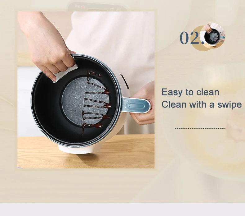 Electric Rice Cooker Multicooker Multifunction Mini 1.8L for 1-2 People