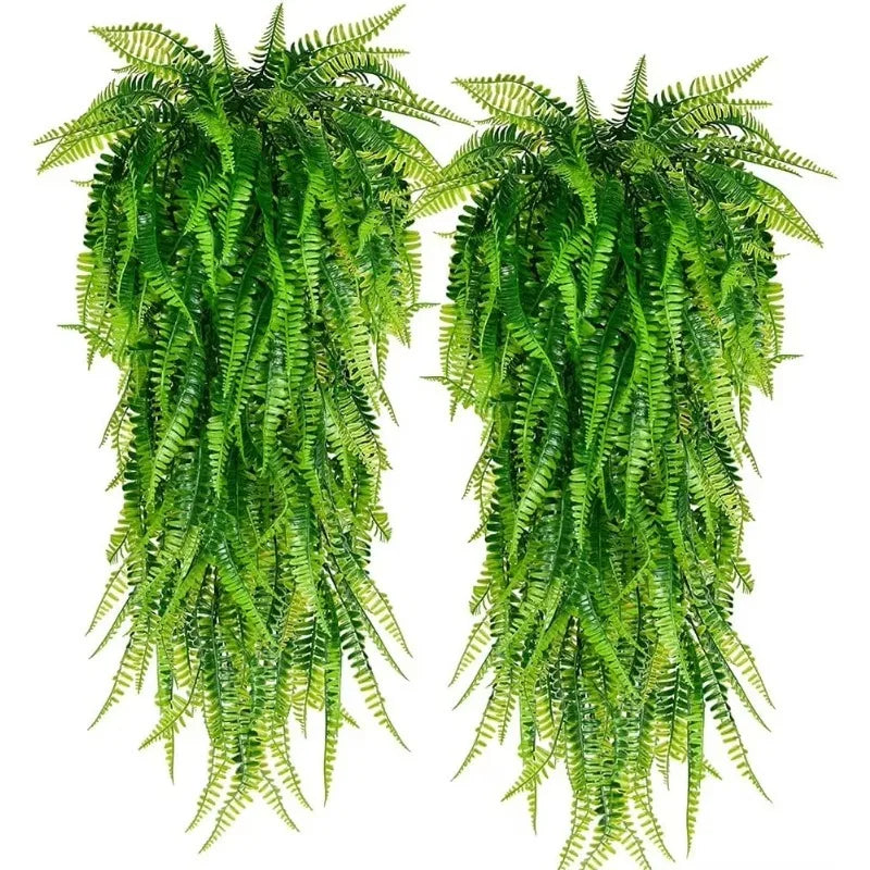 Artificial Fern Grass Persian Leaves Hanging Vines Simulation Greenery Home Decor Lifelike Indoor Plants Wall Room Decoration - Buy online at  Vibe In Cart.