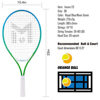 INSUM Kids Tennis Racket 17/19/21/23/25 Inches with Cover Bag Lightweight Aluminium Alloy Racquet for Children - Buy online at  Vibe In Cart.