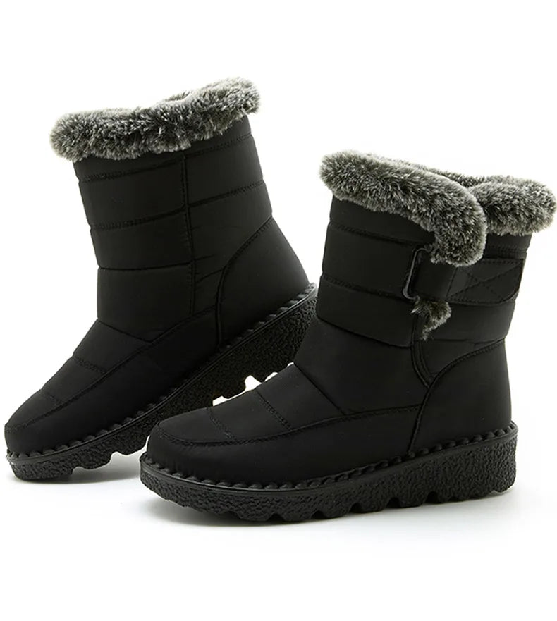 Women's Boots 2025 Trend Winter Shoes For Woman Winter Boots Ankle Low Heels Botas Mujer Waterproof Snow Boots With Fur Shoes - Buy online at  Vibe In Cart.