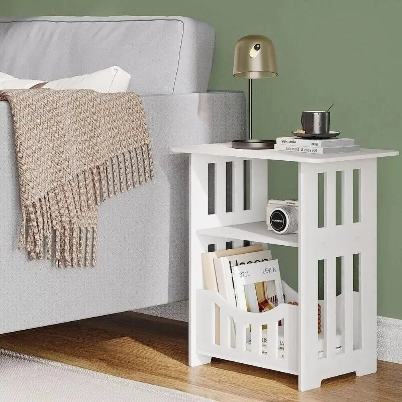 Small Bedside Table Sofa Side Table Living Room Cabinet Side End Coffee Tea Table Nightstand Storage Shelf for Bedroom Bedside - Buy online at  Vibe In Cart.