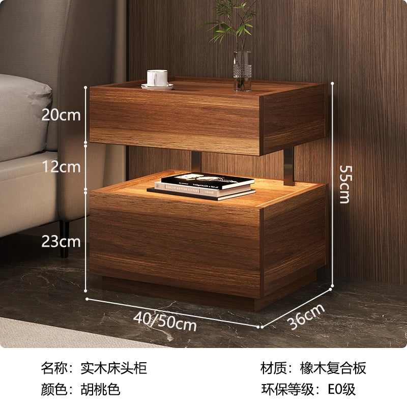 Modern Moroccan Bedside Table with Storage