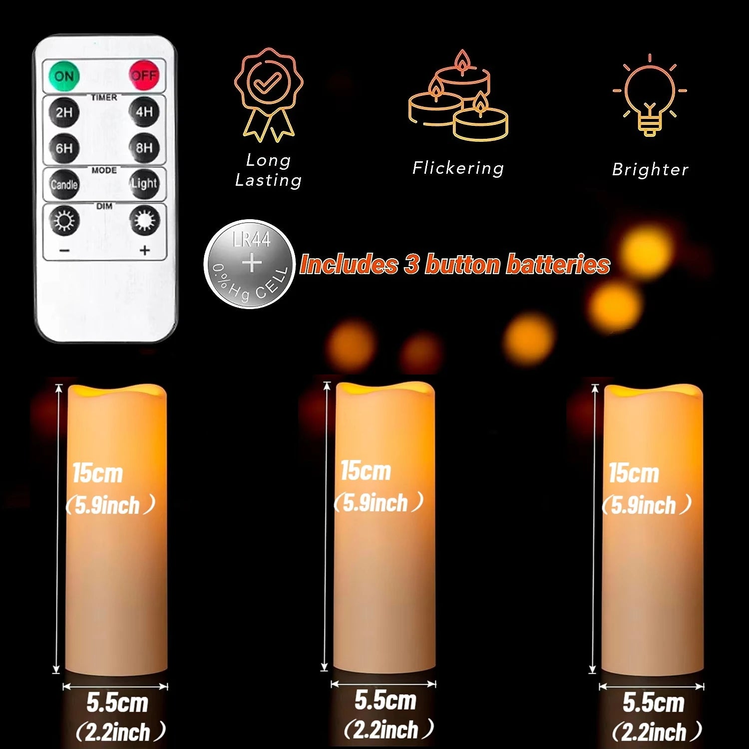 12-120PCS Wedding LED Candles Flickering Decor Flameless Candles Battery Operated with Remote Control Tealight Dinner Home Party - Buy online at  Vibe In Cart.