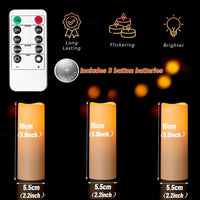 12-120PCS Wedding LED Candles Flickering Decor Flameless Candles Battery Operated with Remote Control Tealight Dinner Home Party - Buy online at  Vibe In Cart.