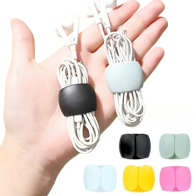 Silicone Adhesive Cable Clips for Wire Management, 3x2.3cm, 5-20 Pack