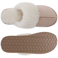 Women's Warm Plush Fuzzy Indoor Slippers with Faux Fur
