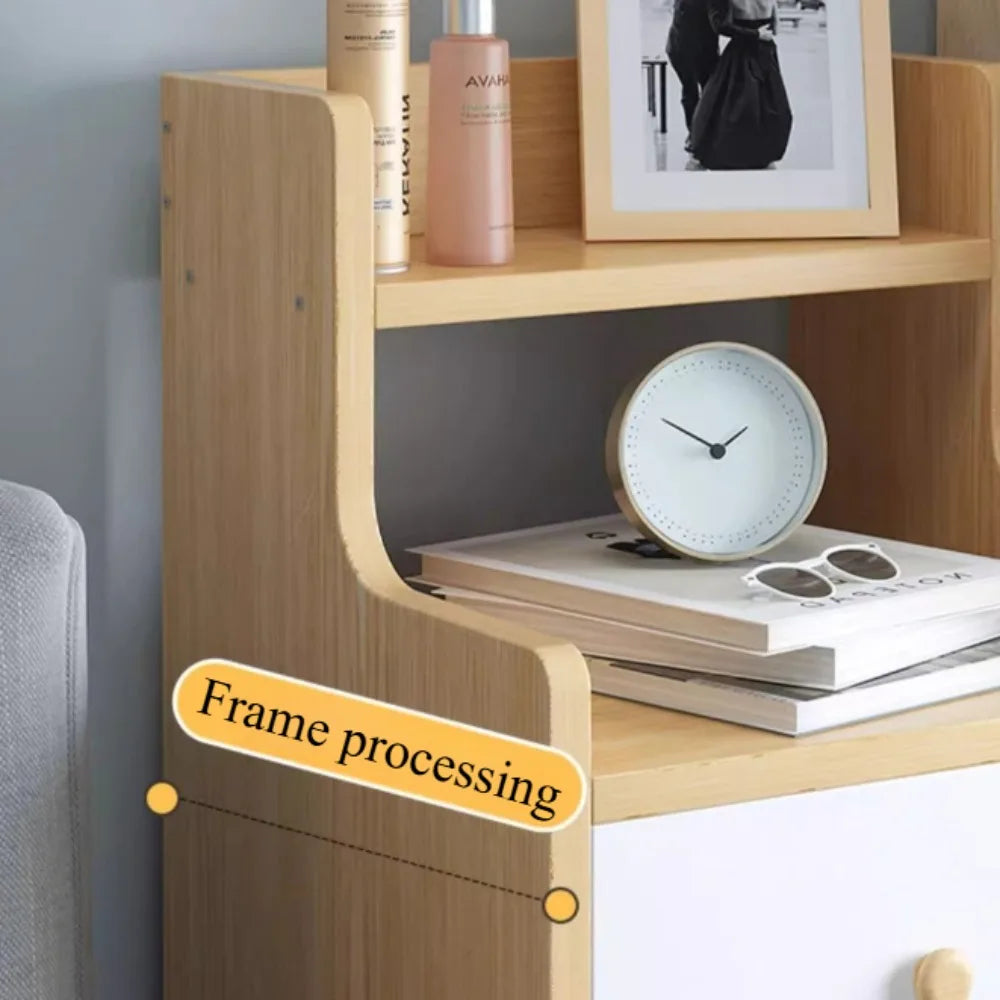 Bedside Table Bedroom Small-scale Simple Storage Rack High-capacity Modern Simple Storage Cabinet Multi Layer Storage Lockers - Buy online at  Vibe In Cart.