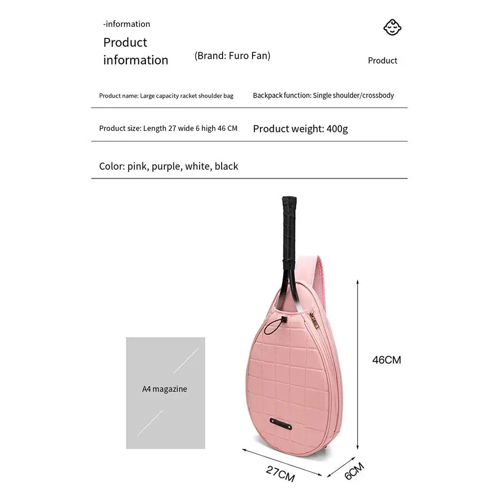 Tennis Accessories One Shoulder Tennis Bag Large Capacity Crossbody Badminton Bag Beauty Korean Style Tennis Crossbody Bag Women - Buy online at  Vibe In Cart.