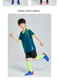 Unisex Soccer Uniform Jersey and Shorts Set for Futsal Training
