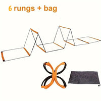 6/8/10/12-Grid Multi-Purpose Agility Ladder - Soft, durable, portable training equipment for fitness, speed and agility training - Buy online at  Vibe In Cart.