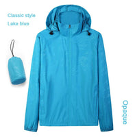 Hooded UV Waterproof Nylon Golf Jacket Unisex Foldable