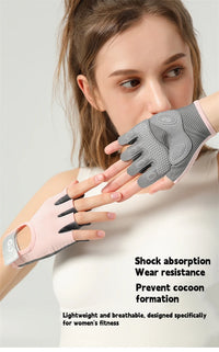 RNABAU Women Cycling Bicycle Gloves Half Finger Gym Gloves Men Mitten Breathable Anti-slip Glove Fitness Sport Training Gloves - Buy online at  Vibe In Cart.