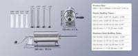 SucceBuy 2.5L Manual Sausage Stuffer Food-Grade Stainless Steel & 8 Stuffing Tubes for Home Kitchen Restaurant Commercial - Buy online at  Vibe In Cart.