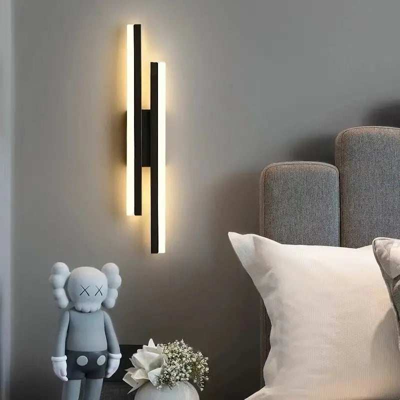 LED Bedroom Wall Lamp Wall Sconces Copper Line Pipe Acrylic Lampshade Indoor Lighting for Living Room Corridor Light Fixture - Buy online at  Vibe In Cart.