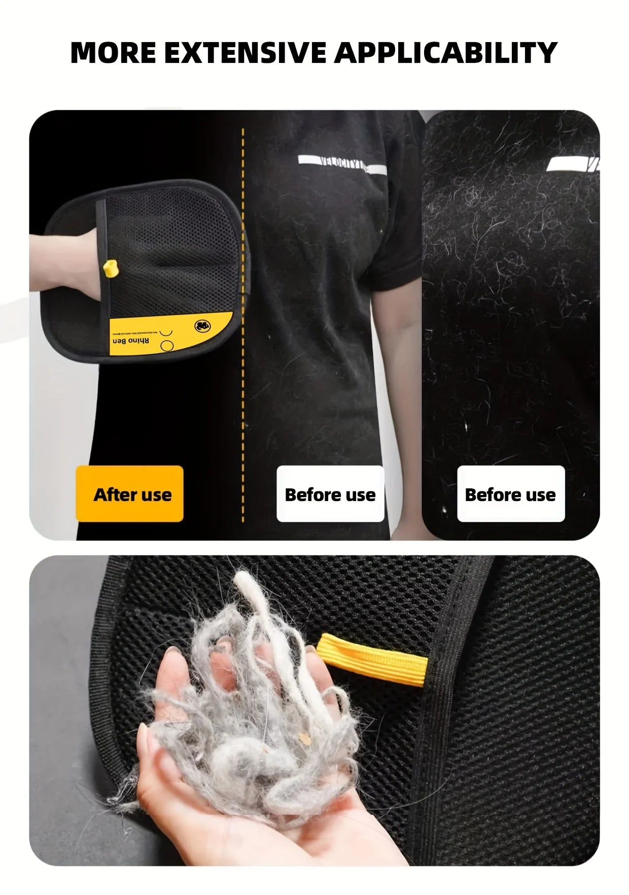 2-Piece Pet Hair Removal Gloves – Double-Sided Cat Brushes, Anti-Shedding Grooming Gloves, Hair Control Care Tools - Buy online at  Vibe In Cart.