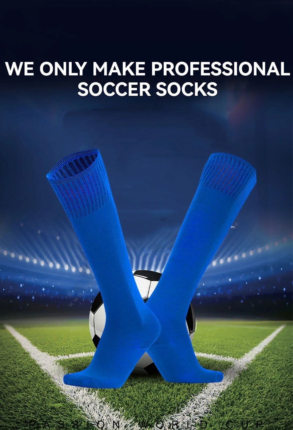 Loogdeel Football Soccer Socks Breathable Sports Rugby Stockings Over Knee High Volleyball Baseball Kids Adults Long Socks - Buy online at  Vibe In Cart.
