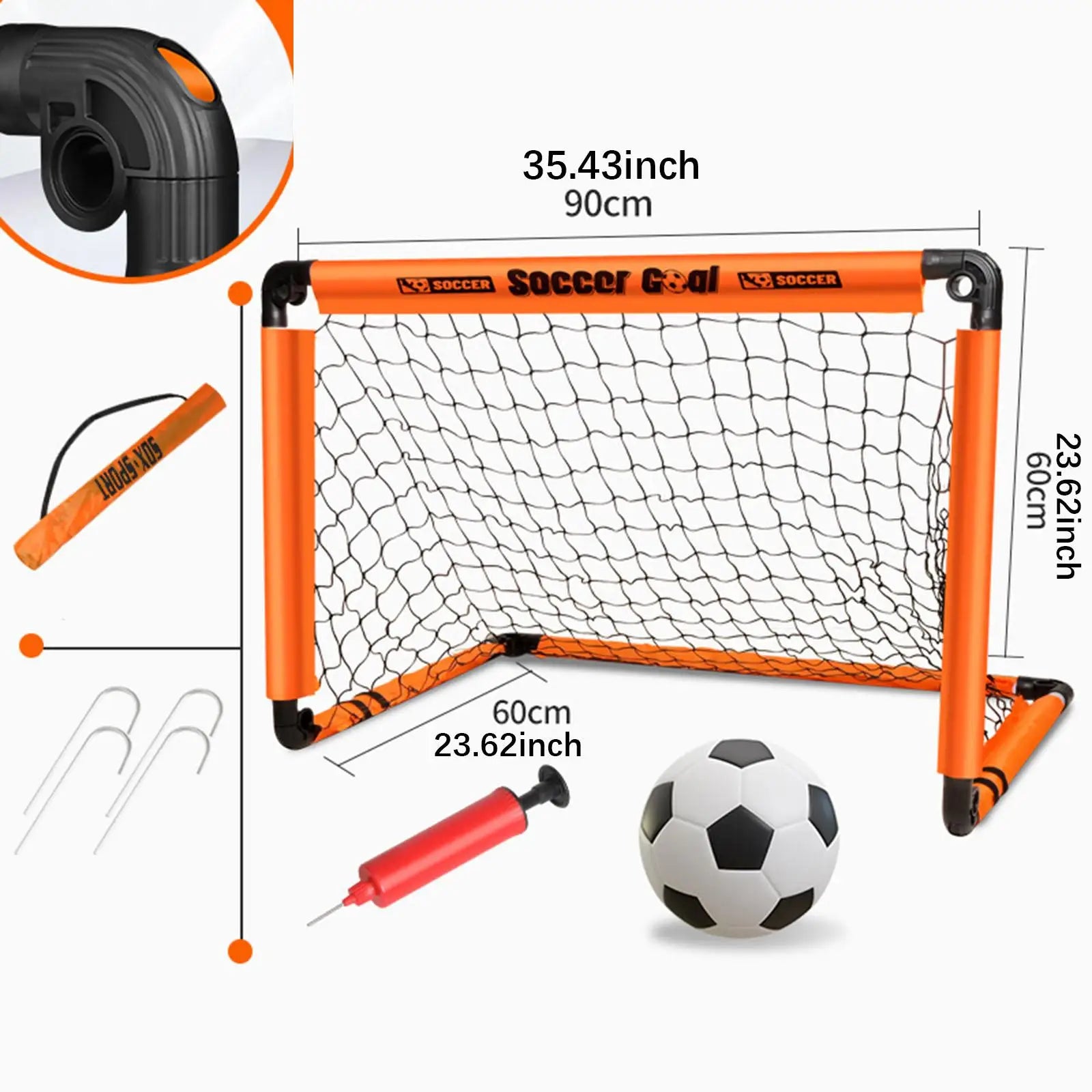 Kids Soccer Goal with Ground Nails with Ball Folded Football Goal Kids Toy Football Gate for Park Games Backyard Garden Children - Buy online at  Vibe In Cart.