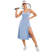 Women Tennis Dress  One Piece Gym Sports Fitness Yoga Casual Skirt Outdoor Golf Suit Badminton Dress Women Sportswear
