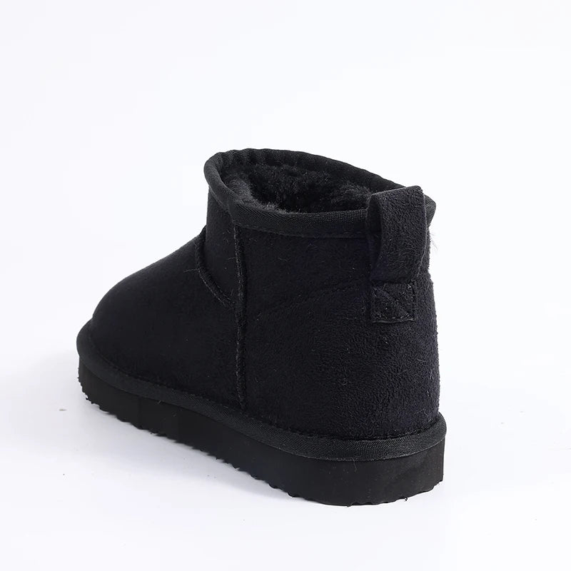 Luxury Winter Short Plush Snow Boots Cotton Shoes New Anti-suede Women Boots Casual Flat Nonslip Cotton Boots Mini Fur Boots - Buy online at  Vibe In Cart.