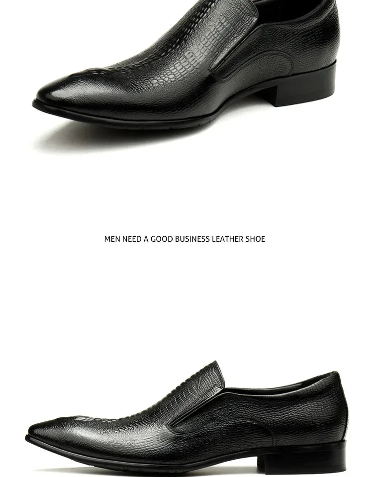 Handmade Mens Wedding Oxford Shoes Black Blue Genuine Leather Flat Dress Shoes Crocodile Pattern Summer Business Formal Loafers - Buy online at  Vibe In Cart.