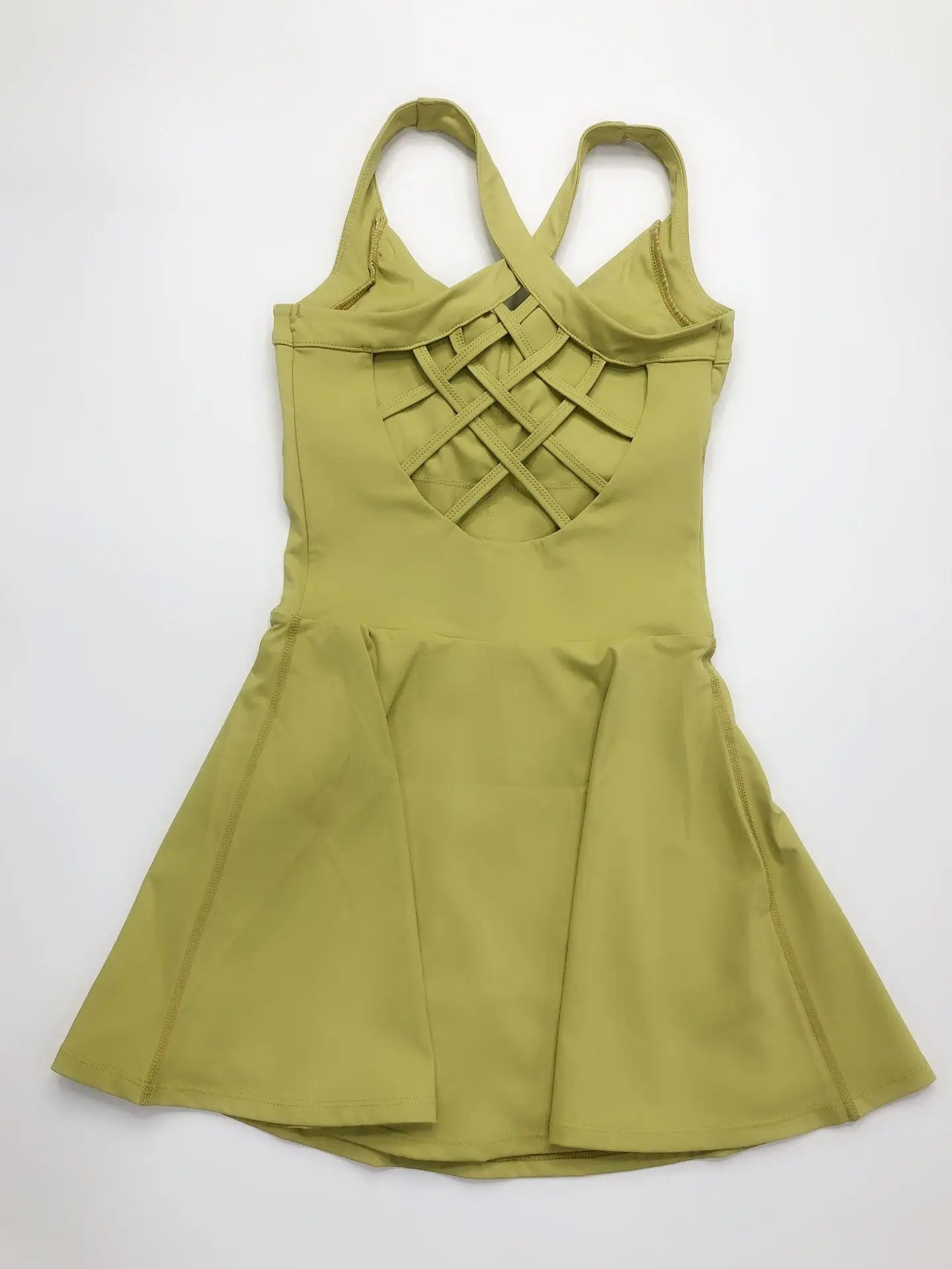 Women Tennis Dress One-Pieces Slim Fit Soft Sports Sets Golf Badminton Skorts Back Cross Tracksuits With Chest Pads Yoga Suits - Buy online at  Vibe In Cart.