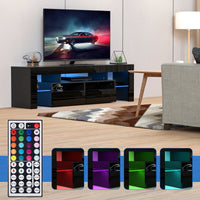 LED TV Stand for Living Room w/20 Colors Lights & Storage Shelf High Gloss TV Cabinet with Large Drawers for Gameroom/Bedroom - Buy online at  Vibe In Cart.