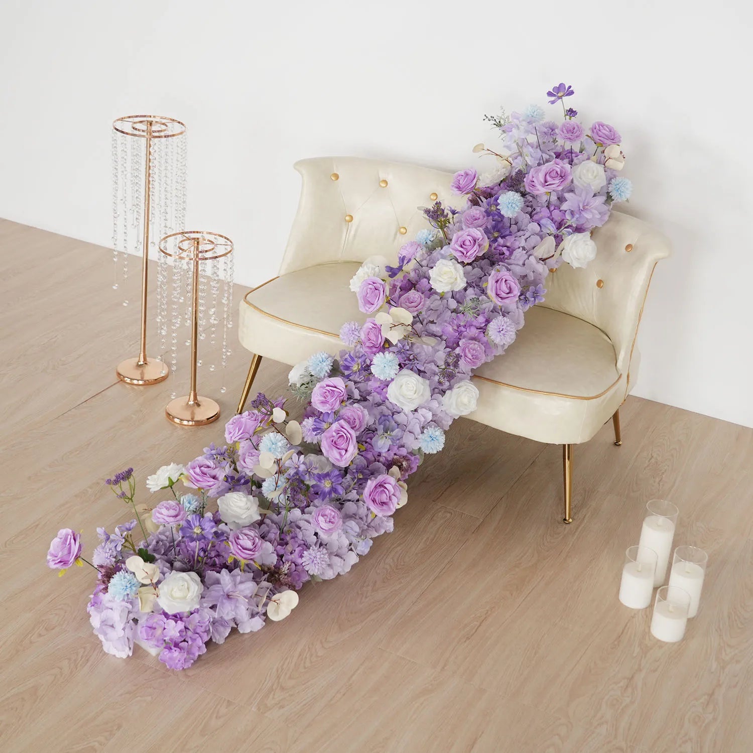 Artificial Silk Flower Row 100/200cm Table Centerpiece