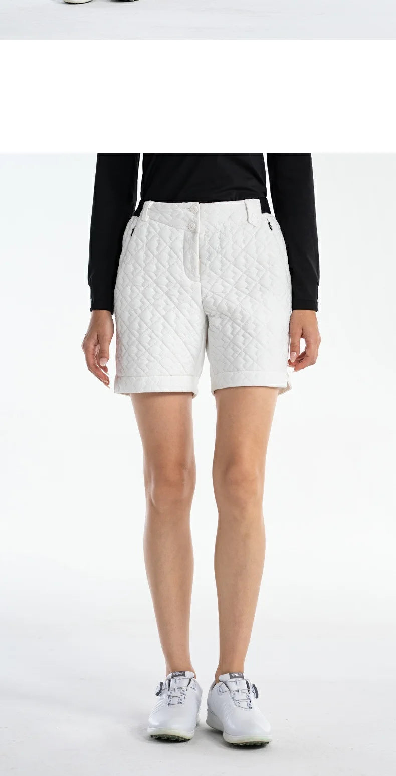 PGM Women Golf Short New Lady Clothing Autumn and Winter Warm Thicken Shorts High Waist Sports Trousers Windproof Girl Wear