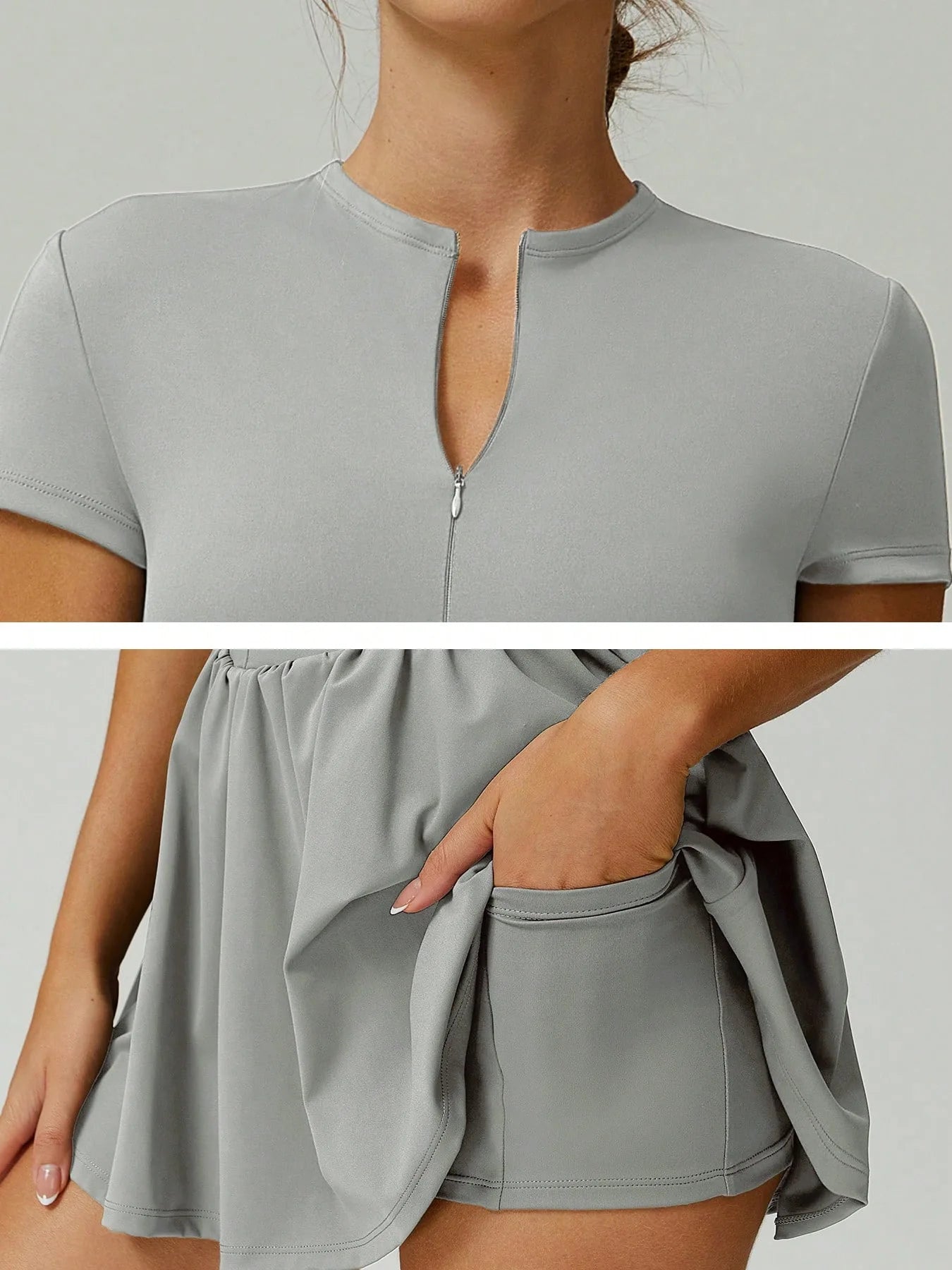 Tennis Dress With Shorts Tennis Wear Workout Gym Outfit Sport Golf Dress Women Casual Slim Fit Stretchy Badminton Clothing - Buy online at  Vibe In Cart.