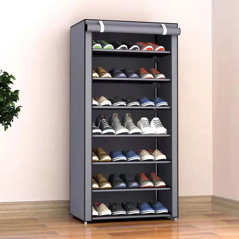 6-10 Tier Multi-Layer Shoe Cabinet with Dust-Proof Rolling Shutter Door, Easy to Assemble, Space-Saving Home Storage Cabinet, Suitable for Entryways, Hallways, Bedrooms, Living Rooms, Homes, Dormitories, Etc./Modern Decorativ - Buy online at  Vibe In Cart.