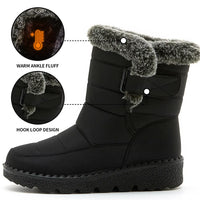 Women's Boots 2025 Trend Winter Shoes For Woman Winter Boots Ankle Low Heels Botas Mujer Waterproof Snow Boots With Fur Shoes - Buy online at  Vibe In Cart.