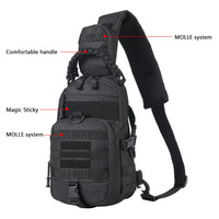 Camping Chest Bag Tactical Backpack for Men Sports Shoulder Outdoor Hiking Climbing Cycling Fishing MOLLE Sling EDC Fanny Pack - Buy online at  Vibe In Cart.