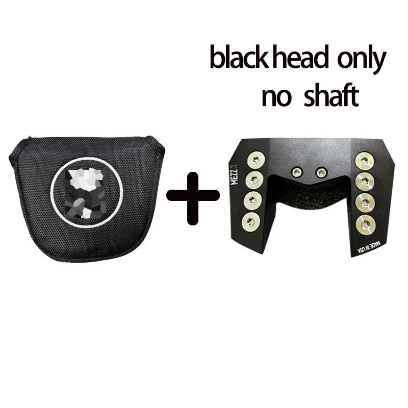 Right-Handed Golf Putter with Steel Shaft, Black, 33-35 Inches