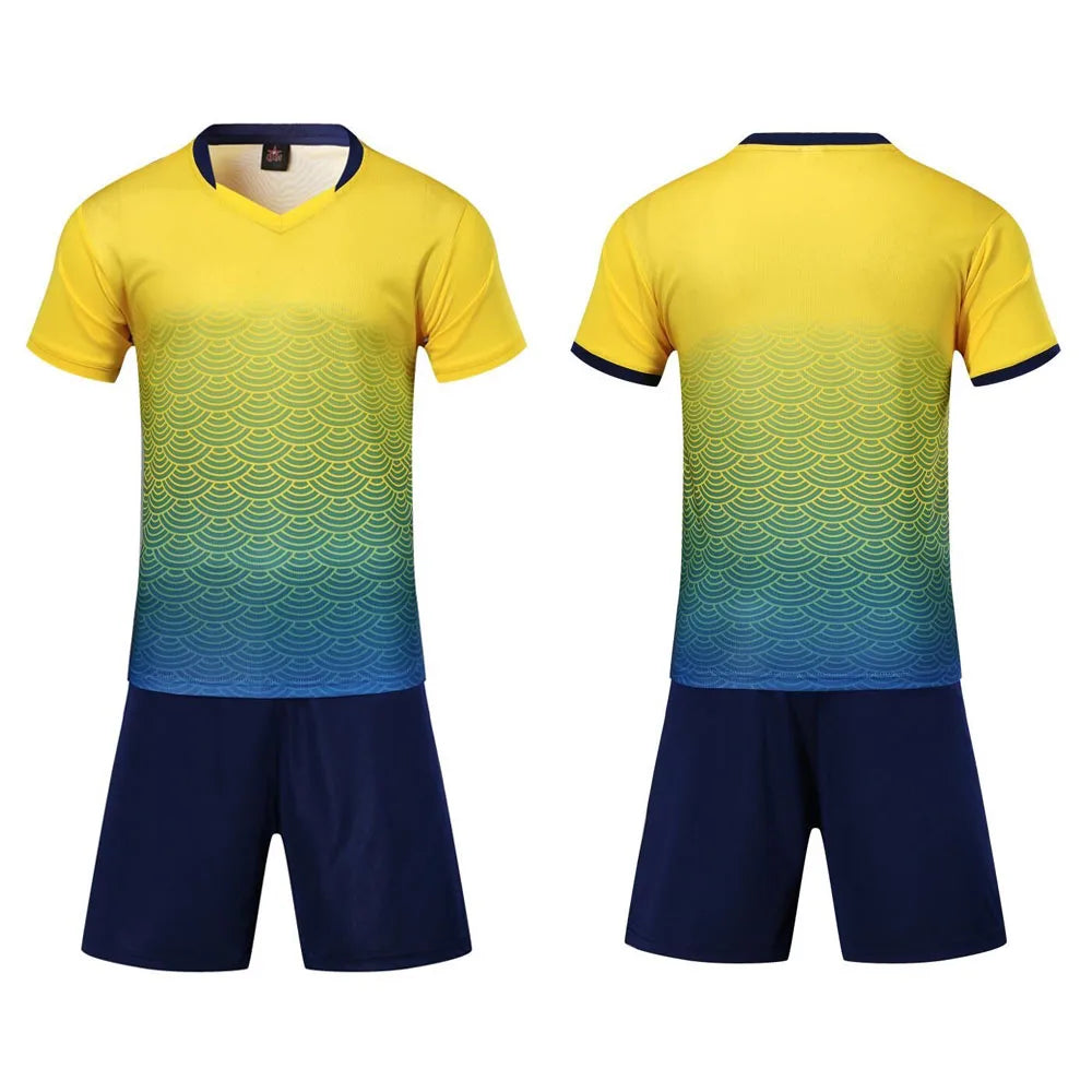 Customizable Unisex Soccer Jersey and Shorts Kit for Adults