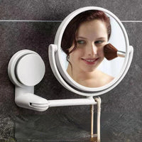 Wall Mirror Folding Arm Extend Bathroom Mirror Without Drill Swivel Bathroom Mirror Suction Arm Double Side Cosmetic Makeup - Buy online at  Vibe In Cart.