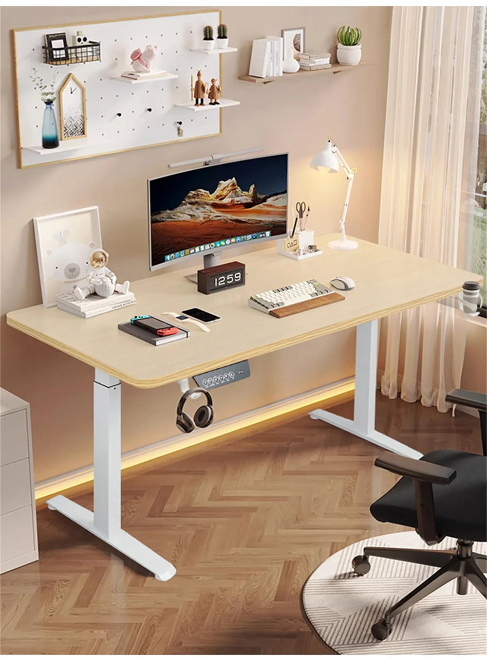 Height Adjustable Desk Standing Computer Desk Intelligent Electric Lifting Table Standing Desk Sit Desk Home Office - Buy online at  Vibe In Cart.