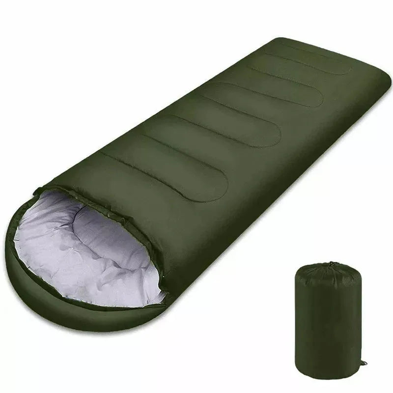 Camping Sleeping Bag Lightweight 4 Season Warm Envelope Backpacking Outdoor Mummy Cotton Winter Sleeping Bag - Buy online at  Vibe In Cart.