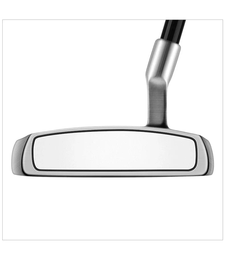 Left Handed Men's Standing Golf Putter with Ball Pickup, Silver Black