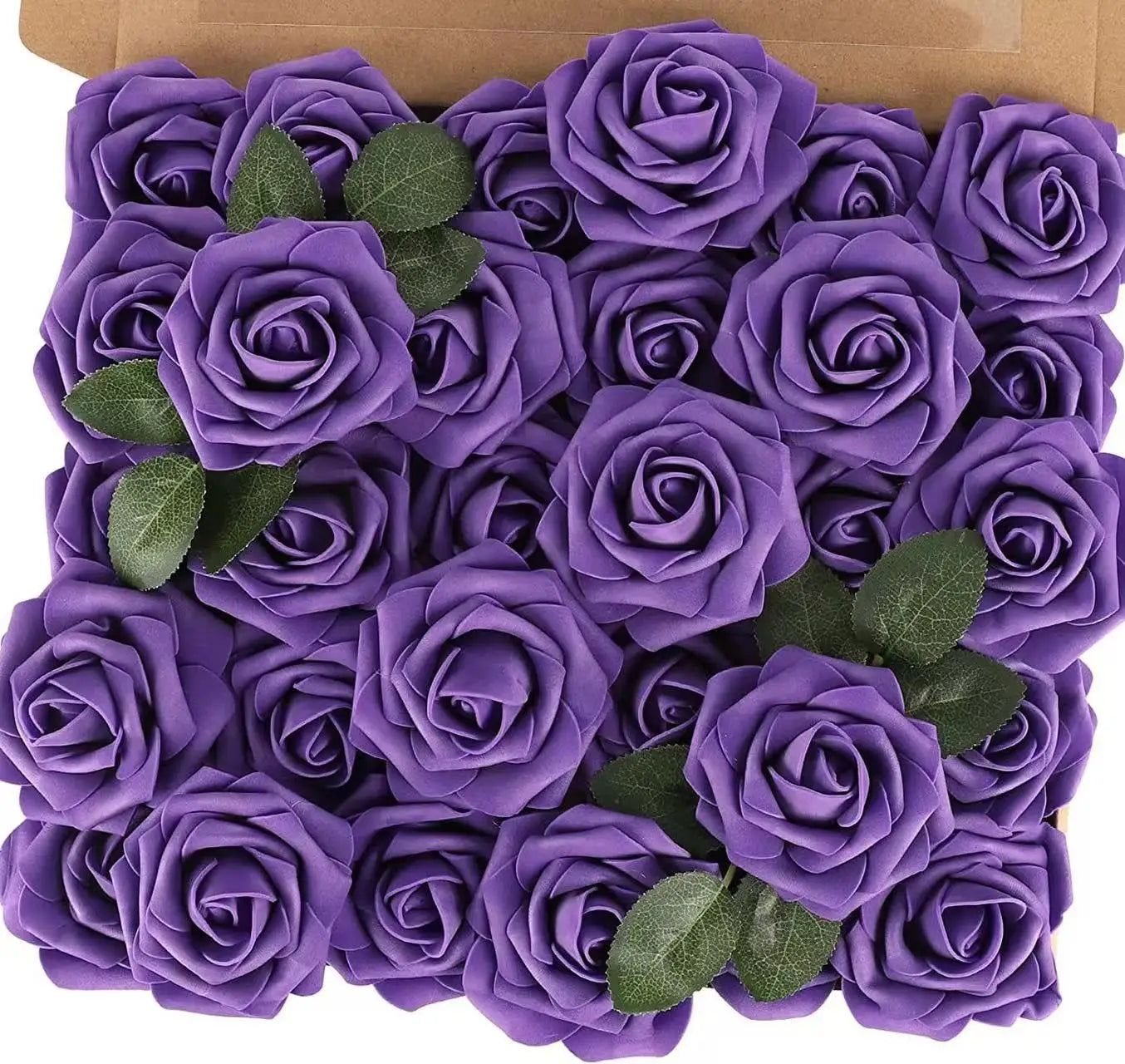 Artificial Foam Rose Flowers Bouquet Set, 10-100 Pieces