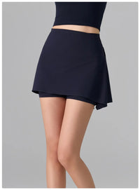 Women's 2-in-1 Anti-Sheer Elastane Sports Skort for Running and Yoga
